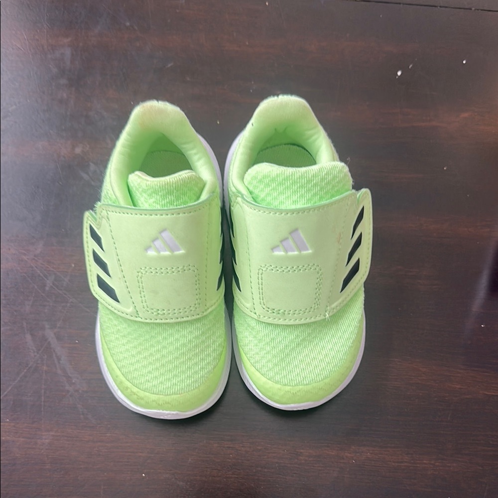 Adidas Green Sneakers Lightweight Slip-On Size 6K